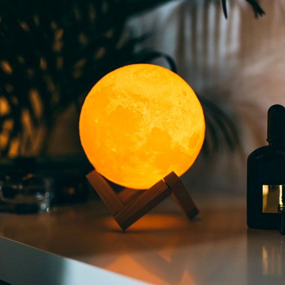 Lune 3D - touchez la lampe à la chambre
